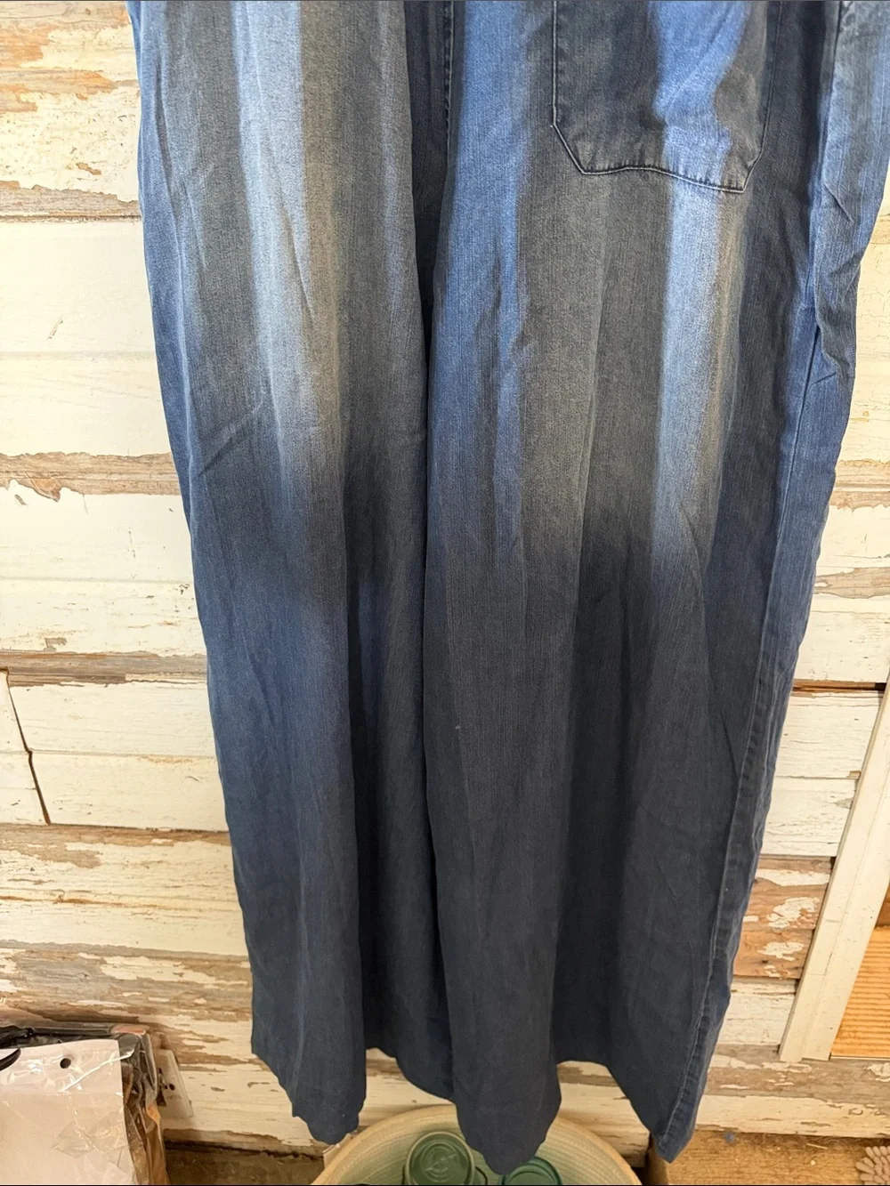 Blue Velvet Dark Blue Denim Women’s Overalls Dress